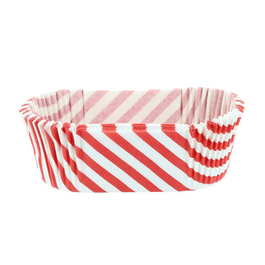 1lb Loaf Cake Tin Airy Fryer Greaseproof Liners - Red Stripe