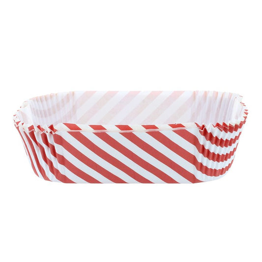 2lb Loaf Cake Tin Airy Fryer Greaseproof Liners - Red Stripe