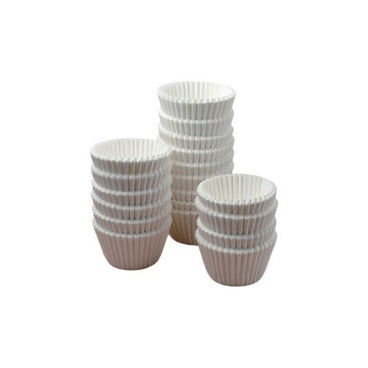 White Muffin Cupcake Paper Cases - 41x38mm BULK 500Pk