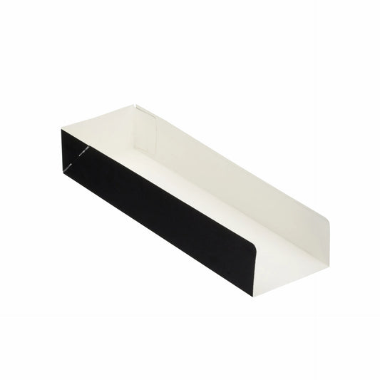 BLACK Hot Dog Holders Trays - Disposable & Recyclable