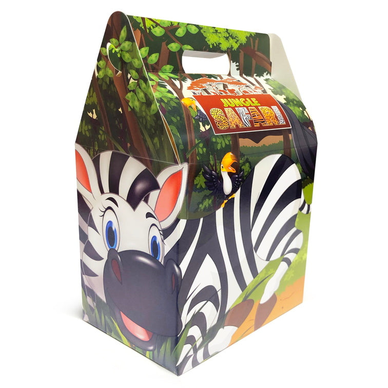 Cardboard Party Lunch Box - Jungle Safari