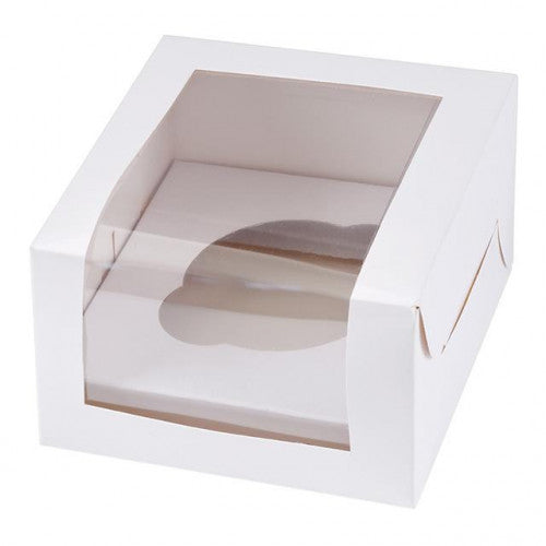 White Cupcake Boxes - Choose your size - Packs of 1/5/25
