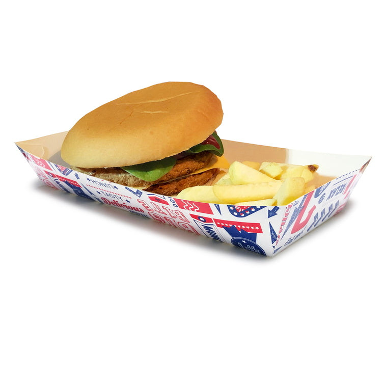 Fresco Large Chip Food Tray - Approx 24" x 10" x 2"