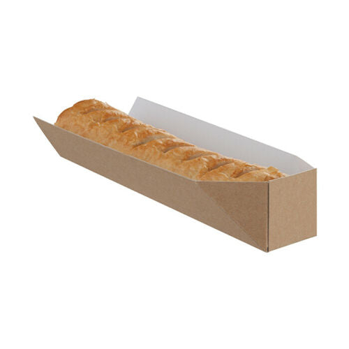 Kraft Brown Hot Dog Holders Trays - Disposable & Recyclable