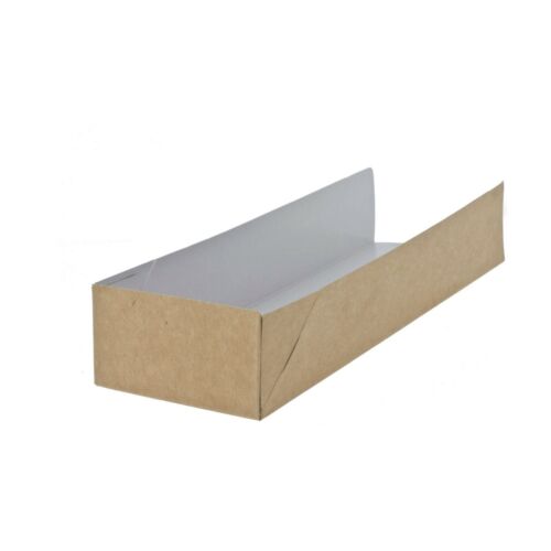 Kraft Brown Hot Dog Holders Trays - Disposable & Recyclable