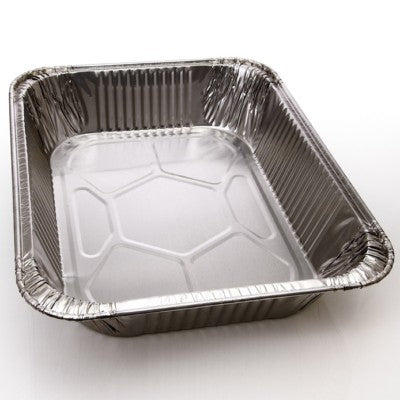 Aluminium RECTANGLE Roasting Baking Tray Tin Foils - Approx 12.5x10x2 Inch