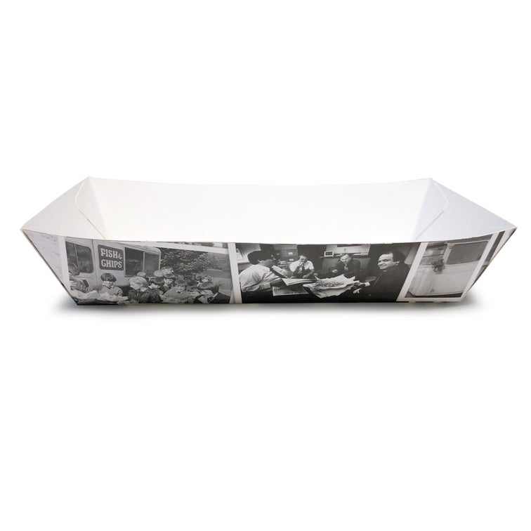 Newspaper Retro Food Chip Tray Standard - 8 x 4 x 2"