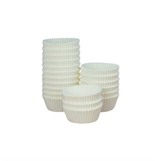 White Muffin Cupcake Paper Cases - 44x25mm BULK 1000Pk