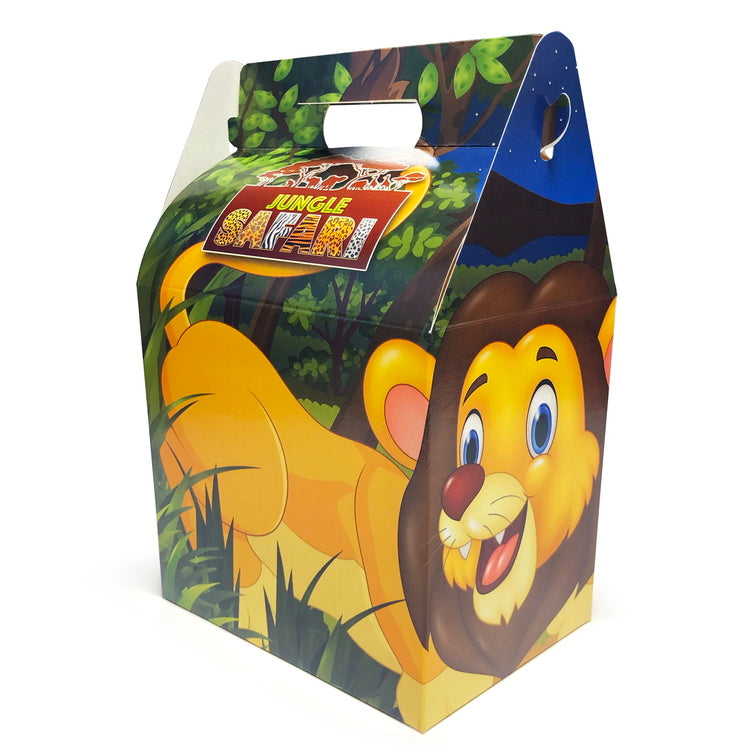 Cardboard Party Lunch Box - Jungle Safari