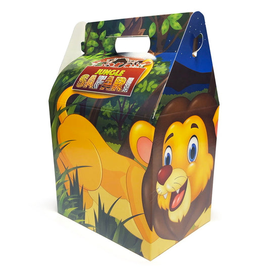 Cardboard Party Lunch Box - Jungle Safari