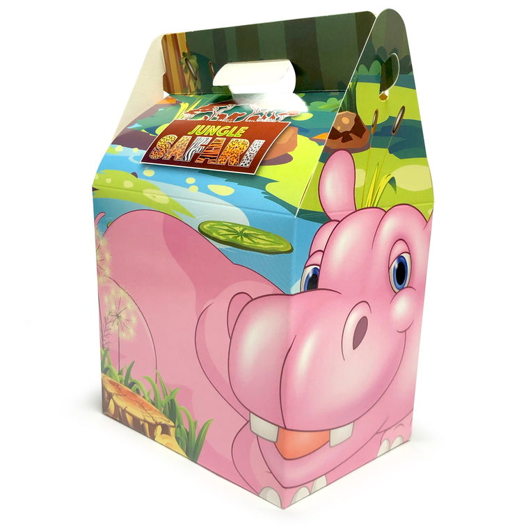 Cardboard Party Lunch Box - Jungle Safari