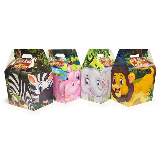 Cardboard Party Lunch Box - Jungle Safari