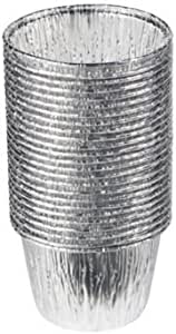 Individual Aluminium PUDDING Suet Christmas Tin Foils - Approx 3x2x2 Inch