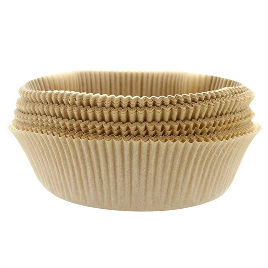 8" Parchment Round Cake Tin Liners - Brown 100Pk