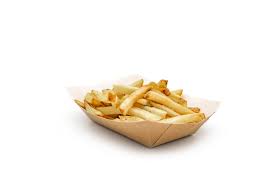 Kraft Brown CHIP Food Burger Tray 5" - Disposable & Recyclable
