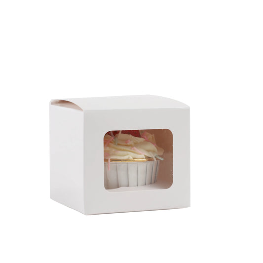 White Cupcake Boxes - Choose your size - Packs of 1/5/25