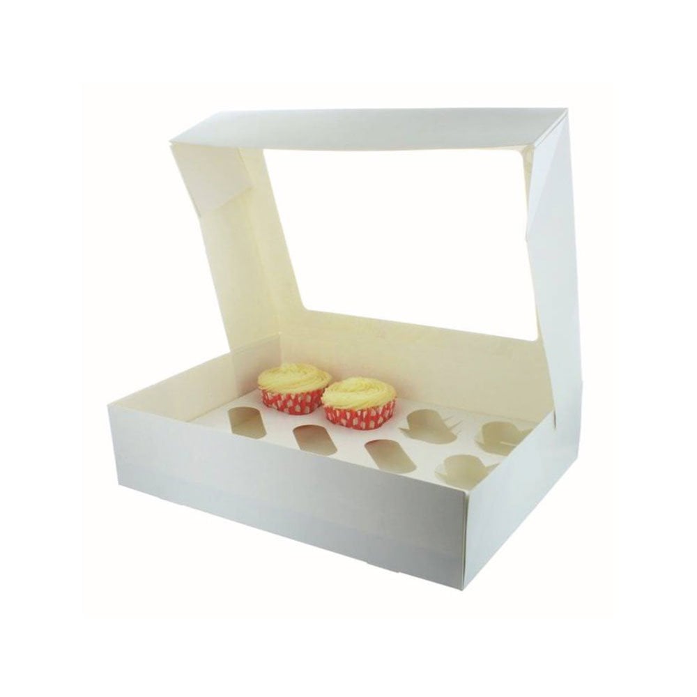 White Cupcake Boxes - Choose your size - Packs of 1/5/25