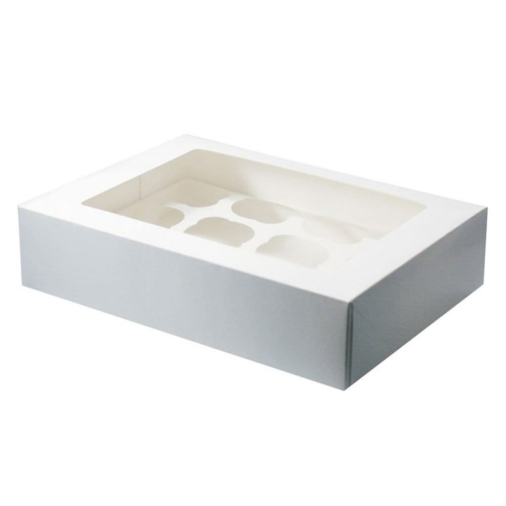 White Cupcake Boxes - Choose your size - Packs of 1/5/25