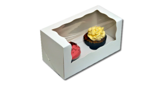 White Cupcake Boxes - Choose your size - Packs of 1/5/25