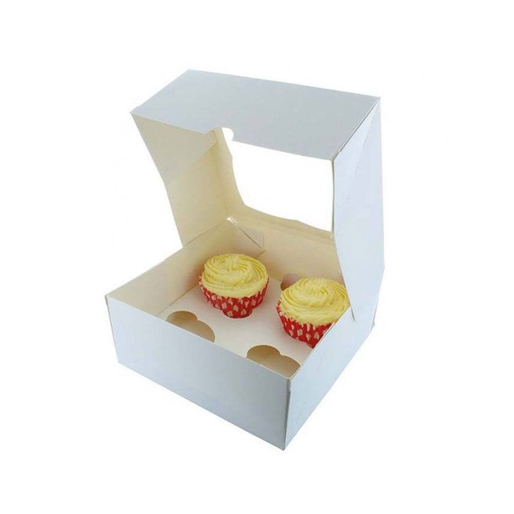 White Cupcake Boxes - Choose your size - Packs of 1/5/25