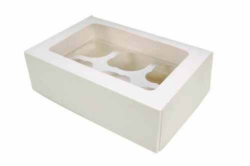 White Cupcake Boxes - Choose your size - Packs of 1/5/25