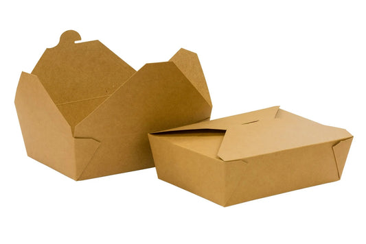 Kraft Meal Noodle Deli Waterproof Box  - MEDIUM 65x120x150mm
