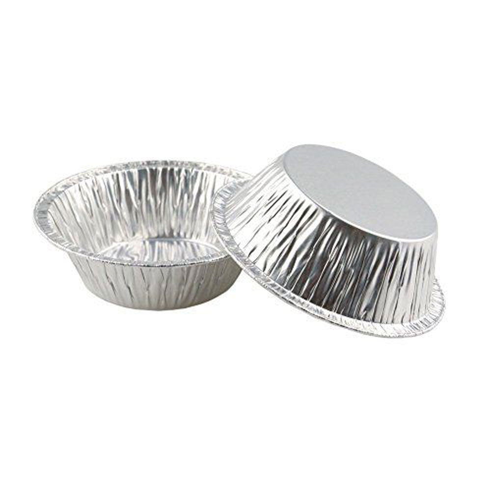 Individual Aluminium ROUND Pie Tin Foils – Approx 4.5x4x1.5 Inch
