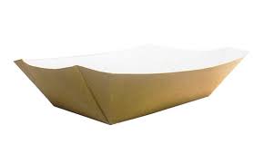 Fish and Chip Meal Large Kraft Tray - Disposable & Recyclable