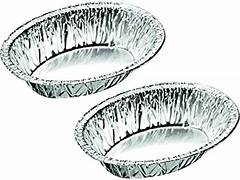 Individual Aluminium OVAL Pie Tin Foils - Approx 5x4x1 Inch