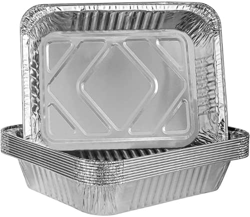 Aluminium RECTANGLE Roasting Baking Tray Tin Foils - Approx 12.5x10x2 Inch
