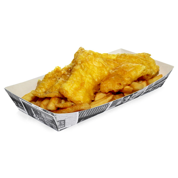 Newspaper Retro Food Tray Large - 10 x 5 x 2"
