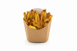 Kraft Brown Chip Fries Scoop Holder Standard Large - Disposable & Recyclable